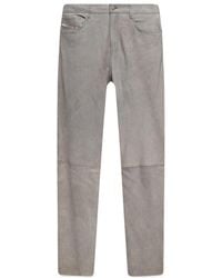 DIESEL - Straight-Leg Leather Pants - Lyst