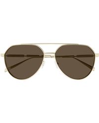 McQueen - Eyewear Aviator Frame Sunglasses - Lyst