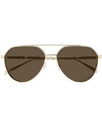 McQueen - Eyewear Aviator Frame Sunglasses - Lyst