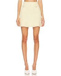 Self-Portrait - Embellished Flared Tweed Mini Skirt - Lyst
