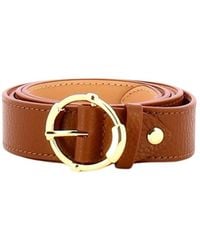 Coccinelle - Hammered Leather Belt - Lyst