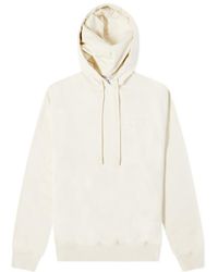 Off-White c/o Virgil Abloh - Embroidered Logo Hooded Sweatshirt - Lyst