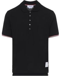 Thom Browne - Etro Rwb-Striped Short-Sleeved Polo Shirt - Lyst