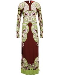 La DoubleJ - La Doublej Kells Swirl Fitted Dress - Lyst