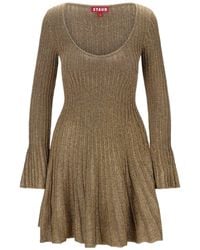 STAUD - Stuad Raquel Scoop Neck Mini Dress - Lyst