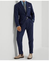 Brunello Cucinelli - Pleated-Front Speckled-Pattern Trousers - Lyst