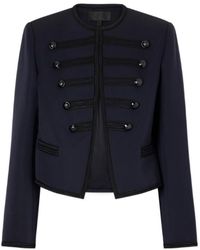 Nili Lotan - Blondie Wool-Gabardine Jacket - Lyst