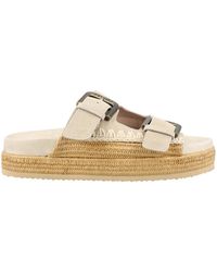 Mou - Brandy Buckled Platform Sandals - Lyst