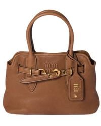 Miu Miu - Aventure Nappa Leather Bag - Lyst