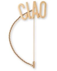 Moschino - Chain Detail Brooch - Lyst
