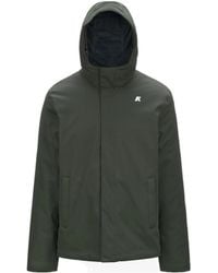 K-Way - Logo Hooded Casual Jacket - Lyst