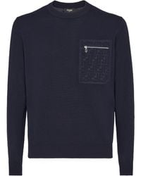 Fendi - Ff Motif Knit Jumper - Lyst