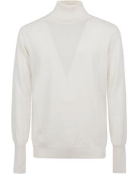 Ballantyne - Turtleneck Long Sleeved Knitted Jumper - Lyst