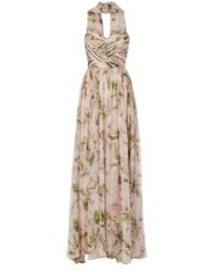 Monique Lhuillier - Floral Silk Chiffon Gown - Lyst