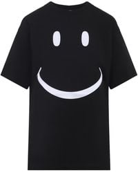 Moschino - Smiley-Face Cotton T-Shirt - Lyst