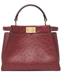 Fendi - Peekaboo Mini Shoulder Bag - Lyst