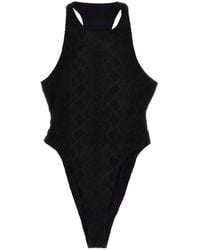 Saint Laurent - One-Piece Sleeveless Swimsuit - Lyst