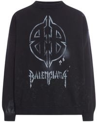 Balenciaga - Bb Logo Crewneck Sweatshirt - Lyst