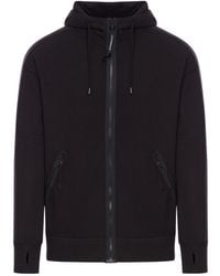C.P. Company - Goggles-Detailed Drawstring Zip-Up Hoodie - Lyst