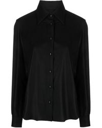 Officine Generale - Long-Sleeve Virgin Wool Shirt - Lyst