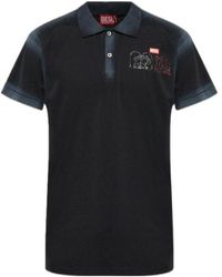 DIESEL - T-Noah-Nc Short-Sleeved Polo Shirt - Lyst