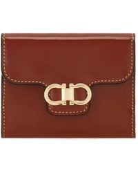 Ferragamo - Gancini Compact Wallet - Lyst