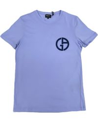 Giorgio Armani - Round Neck Short Sleeve T-Shirt - Lyst
