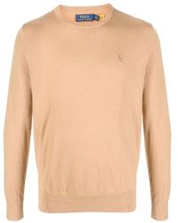 Polo Ralph Lauren - Embroidered-Logo Cotton-Cashmere Blend Jumper - Lyst