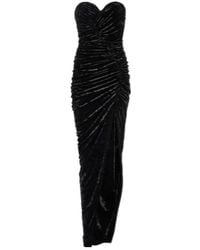 Alexandre Vauthier - Ruched Velvet Gown - Lyst