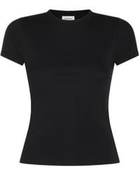 Saint Laurent - Crewneck Short-Sleeved T-Shirt - Lyst