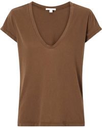 James Perse - Cotton-Jersey T-Shirt - Lyst