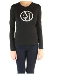 Armani Jeans - Logo Detail T-Shirt - Lyst