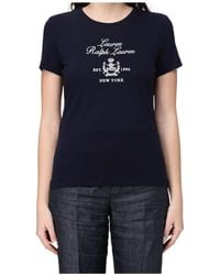 Ralph Lauren - Lauren Logo Printed Crewneck T-Shirt - Lyst