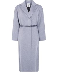 Semicouture - Belted Coat - Lyst
