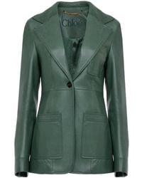 Chloé - Leather Jacket - Lyst