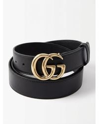 Gucci - Logo Plaque Belt - Lyst
