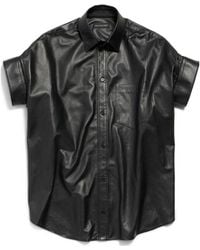 Balenciaga - Tucked Short-Sleeve Shirt - Lyst