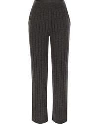 Brunello Cucinelli - Elasticated Waistband Knitted Trousers - Lyst