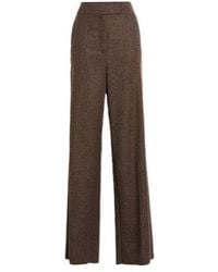 Max Mara - High-Waisted Loose Wool Trousers - Lyst