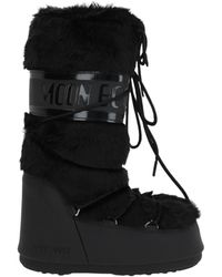 Moon Boot - Logo Printed Lace-Up Snow Boots - Lyst