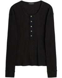 Our Legacy - Gentle Henley Long Sleeve Top - Lyst