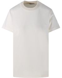 Moncler - Crochet Trim T-Shirt - Lyst
