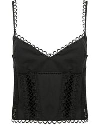 Charo Ruiz - Ibiza Poppy Lace Trim Top - Lyst