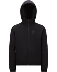 Moncler - Grenoble Logo Printed Hooded Jacket - Lyst