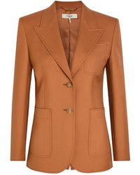 Chloé - Notched Lapel Blazer - Lyst