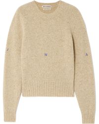 JW Anderson - Embroidered Merino Wool And Mohair-Blend Sweater - Lyst