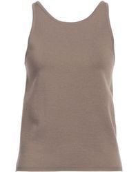 Max Mara - Solid Sleeveless Knit Top - Lyst