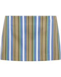 Frankie Shop - Hera Striped Cotton-Poplin Mini Skirt - Lyst