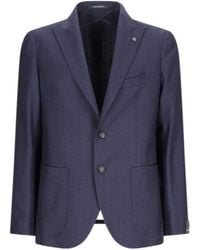 Tagliatore - Herringbone Two-Button Blazer - Lyst
