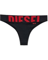 DIESEL - Lola-D-Pop Cut-Off Logo Bikini Bottoms - Lyst
